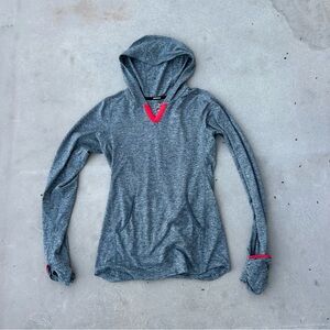 Nike Gray Dri-FIT Hoodie with Red Trim